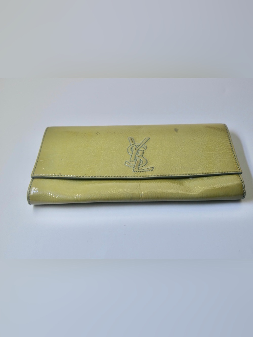 Yves Saint Laurent Rive Gauche Patent Clutch